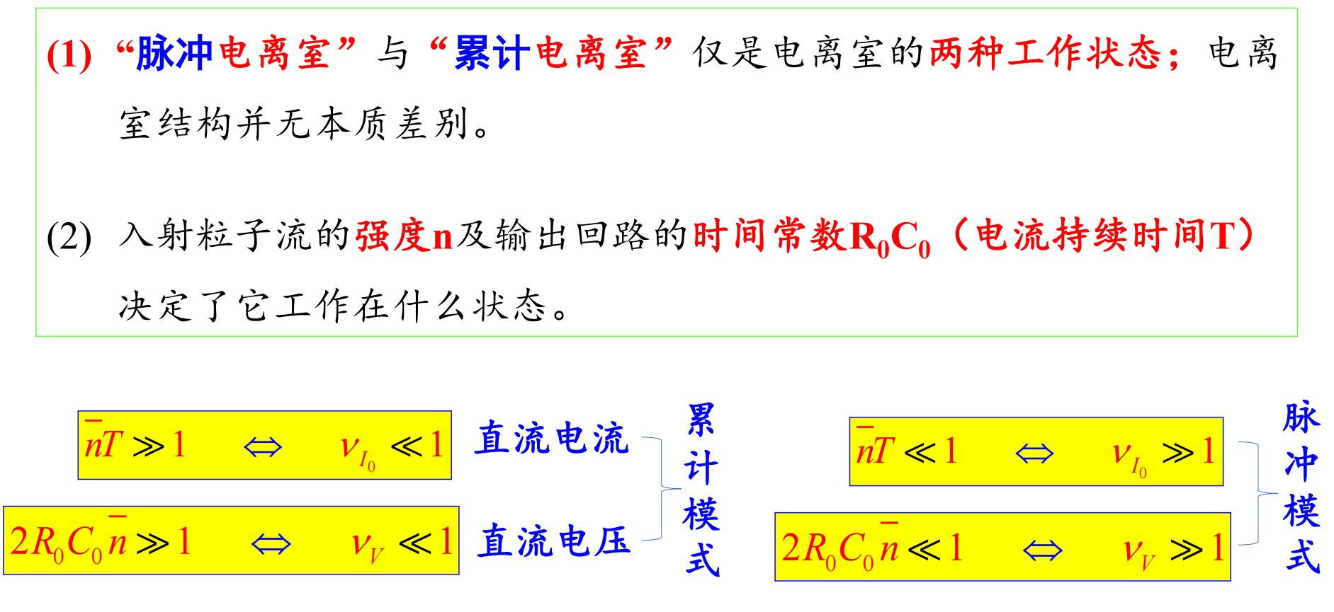 脉冲电离室与累计电离室
